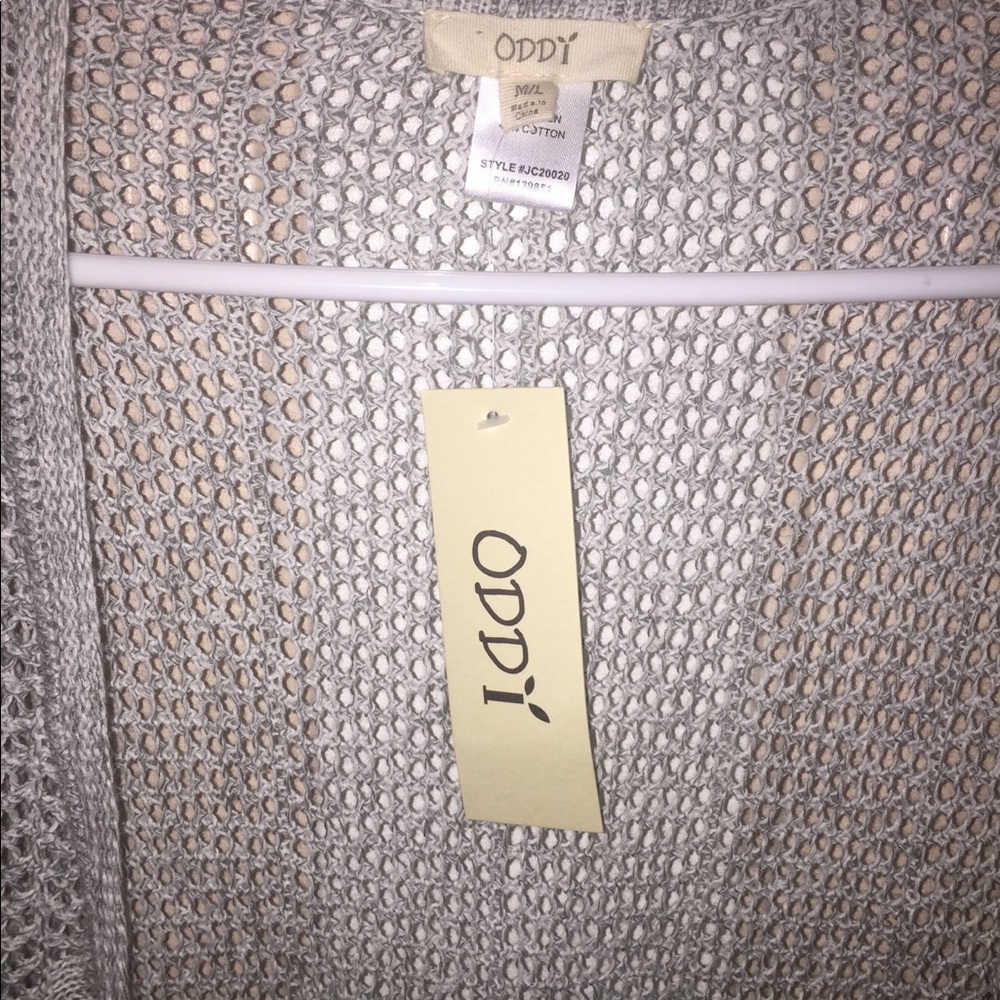 Grey/White Holey Sweater - Picture 2 of 3